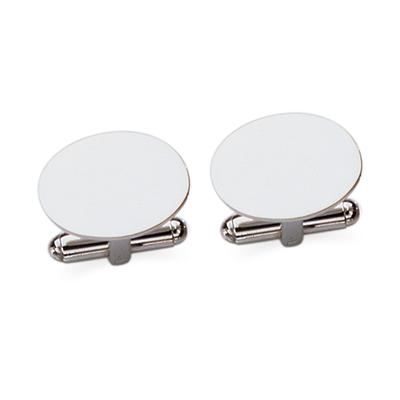 23k Rhodium Electroplated Cuff Links