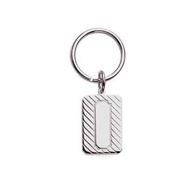 23k Rhodium Electroplated Key Ring