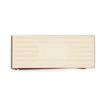 Etched Gold Plated Money Clip