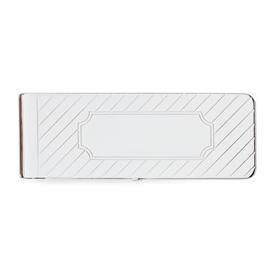 23k Rhodium Electroplated Hinged Money Clip
