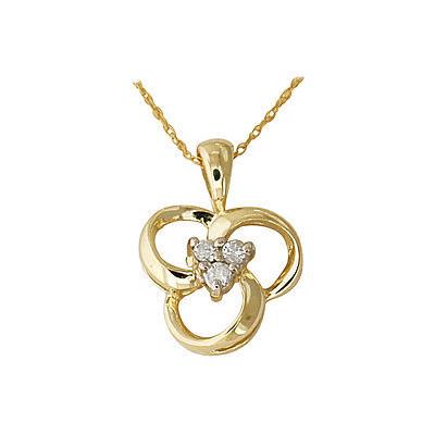 14-kt. Diamond Swirl Pendant
