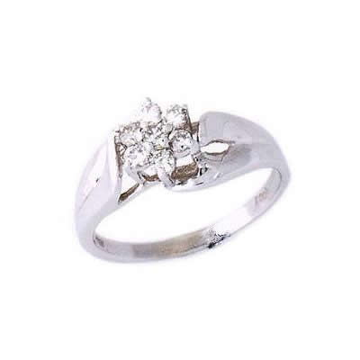 Seven Diamond Flower Ring