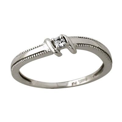 Diamond Ring in 14kt White Gold