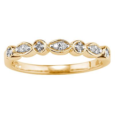 10kt Yellow Gold and Diamond Promise Ring