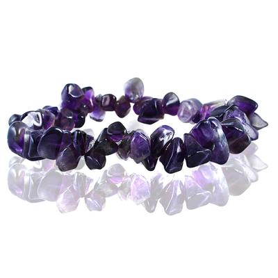 35 Carat All Natural Uncut Genuine Amethyst Bracelet