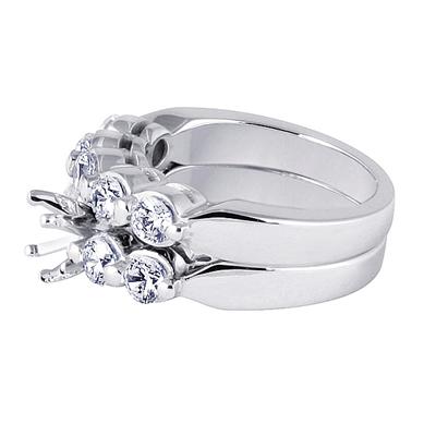 Diamond Bridal Set in Platinum