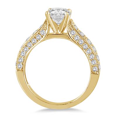 Diamond Bridal Set in 14K Yellow Gold