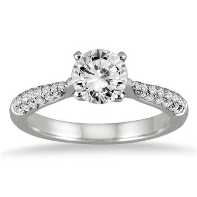 Diamond Bridal Set in 14K White Gold