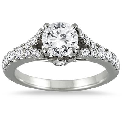 Diamond Bridal Set in 14K White Gold