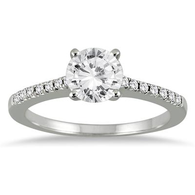 Diamond Bridal Set in 14K White Gold
