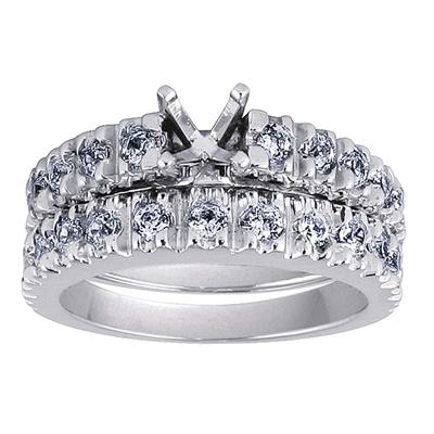 Diamond Bridal Set in Platinum