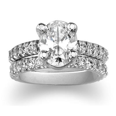 Diamond Bridal Set in Platinum