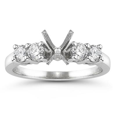 14k White Gold Diamond Bridal Set