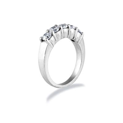 14k White Gold Channel Set Engagement Ring