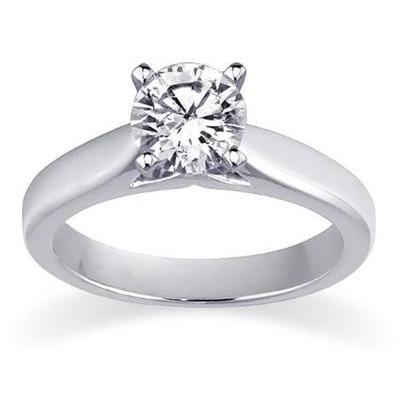 Cathedral Setting in 14k White Gold