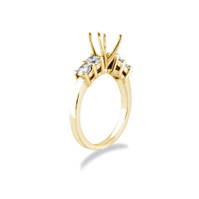 14k Yellow Gold Diamond Engagement Ring Setting