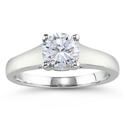Palladium Trellis Engagement Ring Setting