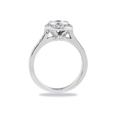 Platinum Bezel Set Engagement Ring