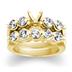 Diamond Bridal Set in Yellow Gold