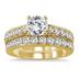 Diamond Bridal Set in 14K Yellow Gold