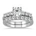 Diamond Bridal Set in 14K White Gold