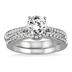 Diamond Bridal Set in 14K White Gold