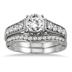 Diamond Bridal Set in 14K White Gold
