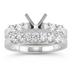 14k White Gold Diamond Bridal Set