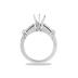 18k White Gold Diamond Engagement Ring with Matching Band