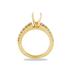 18k Yellow Gold Prong Set Diamond Engagement Ring with Matching Band