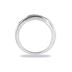 14k White Gold Channel Set Princess Engagement Ring with Matching Band