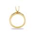 18k Yellow Gold Channel Set Princess Engagement Ring with Matching Band