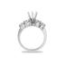 14k White Gold Channel Set Engagement Ring