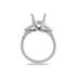 18k White Gold Diamond Baguette Engagement Ring Setting