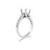 14k White Gold Diamond Engagement Ring Setting