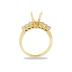 18k Yellow Gold Diamond Engagement Ring Setting