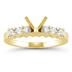 18k Yellow Gold Diamond Engagement Ring Setting
