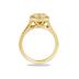 14k Yellow Gold Bezel  Set Engagement Ring