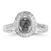 18k White Gold Bezel  Set Engagement Ring