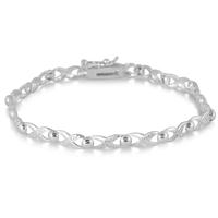 Diamond X Link Bracelet in .925 Sterling Silver 