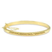 Vermeil Gold High Polished Sterling Silver Bangle