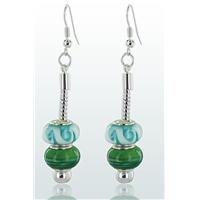 Murano Glass Earrings in Silver