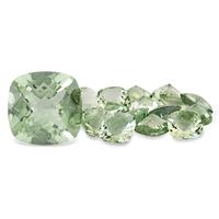 8 Carat Cushion Cut Green Amethyst Gemstone
