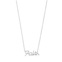 1/4 Carat Diamond FAITH Necklace in .925 Sterling Silver