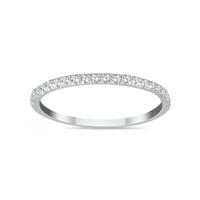 1/4 Carat TW Diamond Wedding Band in 14K White Gold