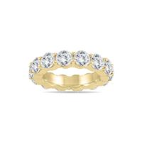 AGS Certified Diamond Eternity Band in 14K Yellow Gold (6 1/2 - 7 1/2 CTW) 