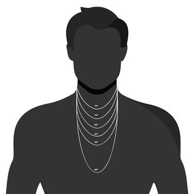 thumbnail image 2 of 10k White Gold Round Rolo Link Necklace – 20 Inch, 2.3mm, Pendant Chain, No Stone 2 of 4