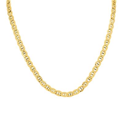 14K Yellow Gold Filled 5.6MM Mariner Link Chain with Lobster Clasp - 18 Inch