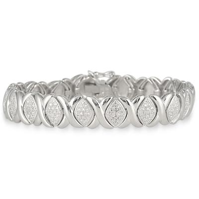Diamond Bracelet in .925 Sterling Silver