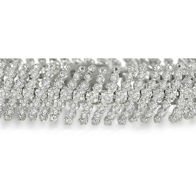 3 Carat Diamond Bracelet in .925 Sterling Silver